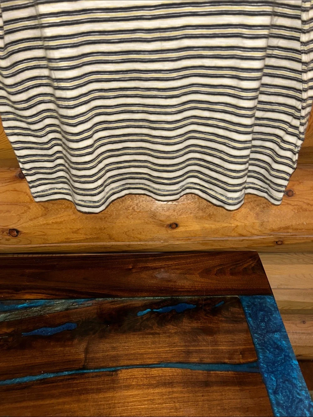 Free People NWOT All Love Striped Pocket Tee Size Small in Tea Combo